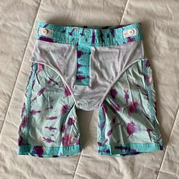 J. Crew Crewcuts Slim Fit Tie Dye Swim Trunks Size 7 - Picture 11 of 13